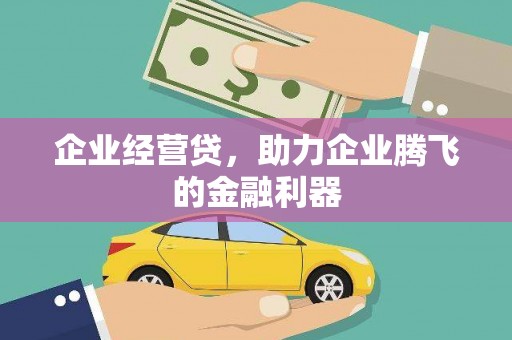 宜兰企业经营贷，助力企业腾飞的金融利器