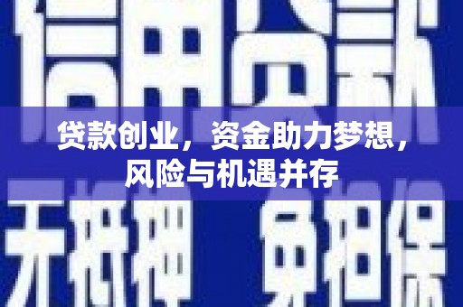 宜兰贷款创业，资金助力梦想，风险与机遇并存