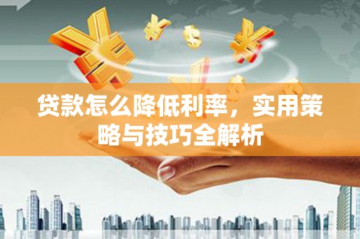 宜兰贷款怎么降低利率，实用策略与技巧全解析