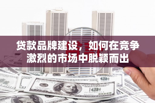 宜兰贷款品牌建设，如何在竞争激烈的市场中脱颖而出