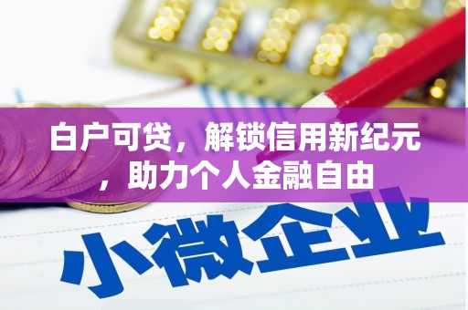 宜兰白户可贷，解锁信用新纪元，助力个人金融自由