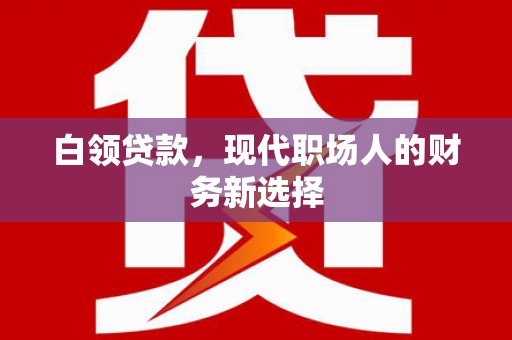 宜兰白领贷款，现代职场人的财务新选择