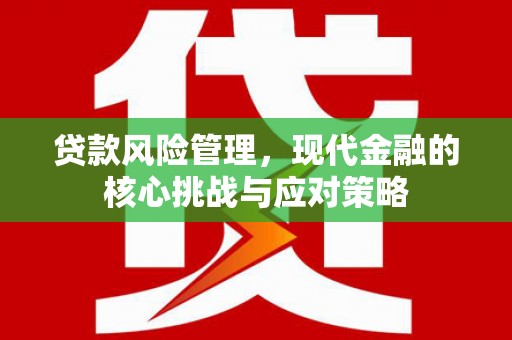 宜兰贷款风险管理，现代金融的核心挑战与应对策略