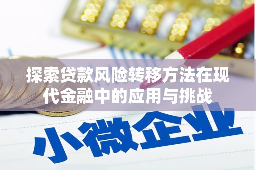 宜兰探索贷款风险转移方法在现代金融中的应用与挑战