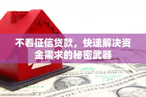 宜兰不看征信贷款，快速解决资金需求的秘密武器