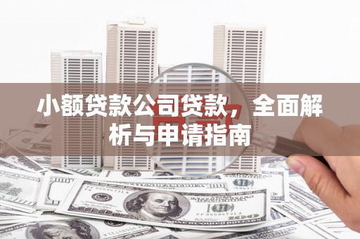 宜兰小额贷款公司贷款，全面解析与申请指南