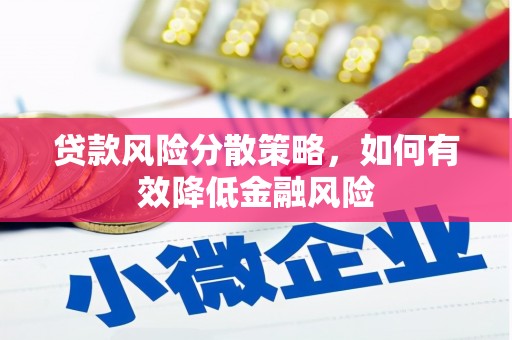 宜兰贷款风险分散策略，如何有效降低金融风险
