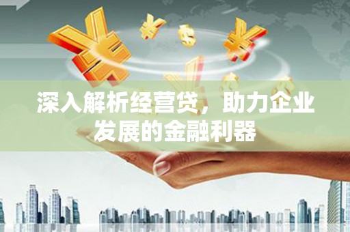 宜兰深入解析经营贷，助力企业发展的金融利器