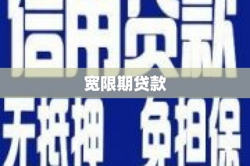 宜兰宽限期贷款