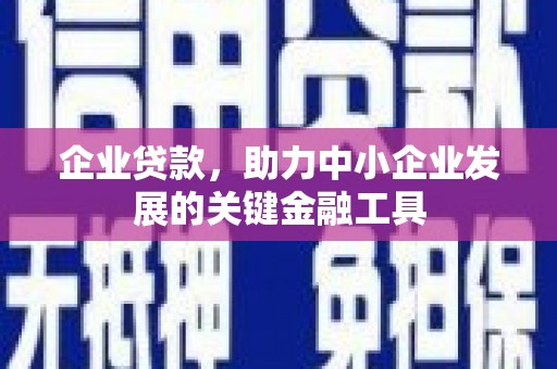 宜兰企业贷款，助力中小企业发展的关键金融工具