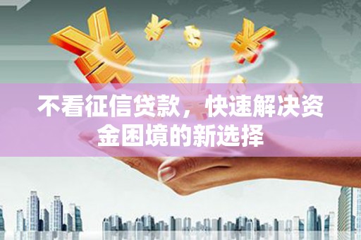 宜兰不看征信贷款，快速解决资金困境的新选择