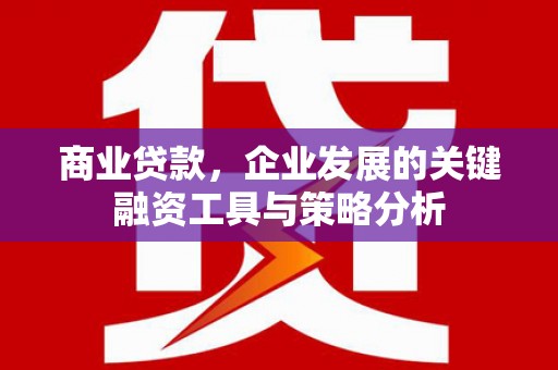 宜兰商业贷款，企业发展的关键融资工具与策略分析