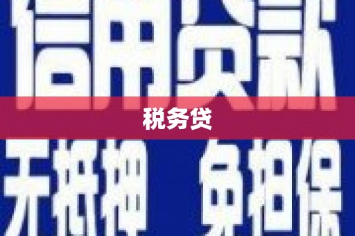 宜兰税务贷