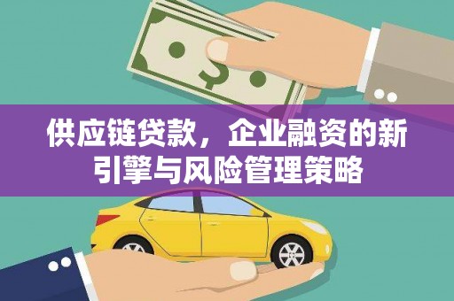 宜兰供应链贷款，企业融资的新引擎与风险管理策略