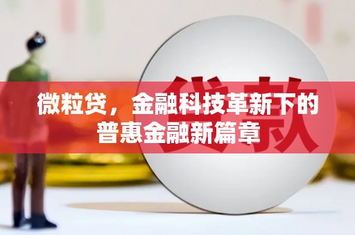 宜兰微粒贷，金融科技革新下的普惠金融新篇章