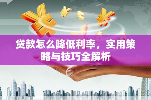 宜兰贷款怎么降低利率，实用策略与技巧全解析