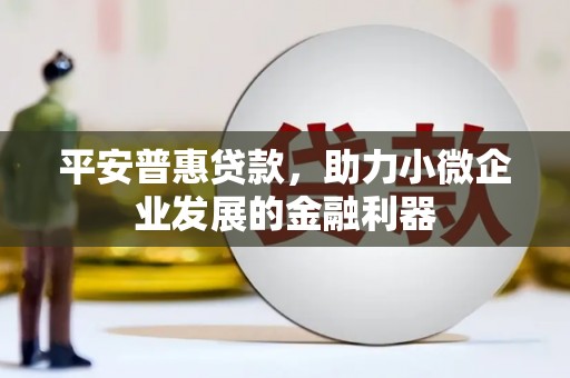 宜兰平安普惠贷款，助力小微企业发展的金融利器